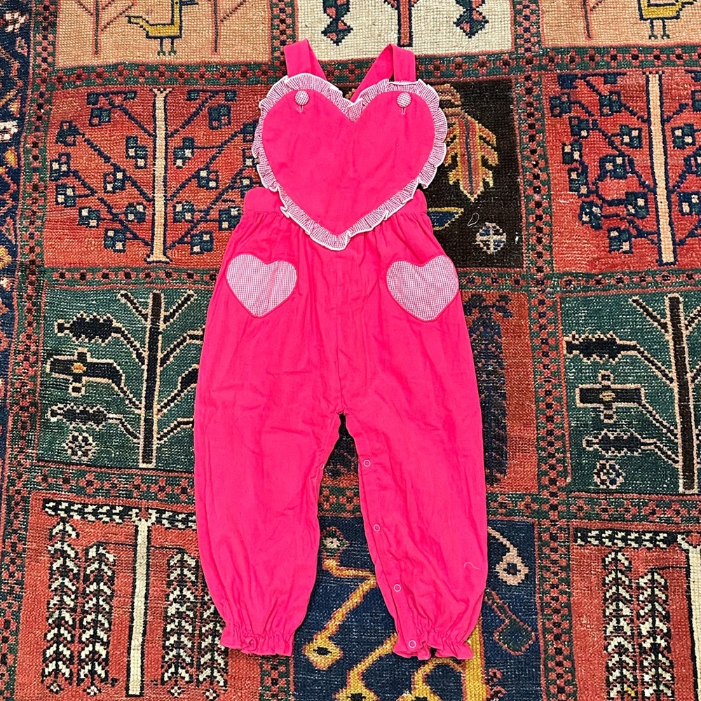 Elfie London Heart Overalls Size 4